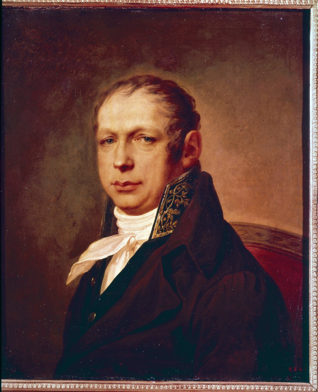 建築家エイドリアン (アンドレヤン) D. ザハロフ (1761-1811) の肖像画。 Stepan Semyonovich Chtchoukine (Shchukin) (1762-1828) による絵画、キャンバスに油彩、1804 年以前。18 世紀のロシアの芸術。 国立ロシア美術館、サンクトペテルブルク。 作： ステパン・セメノビッチ・シュチューキン