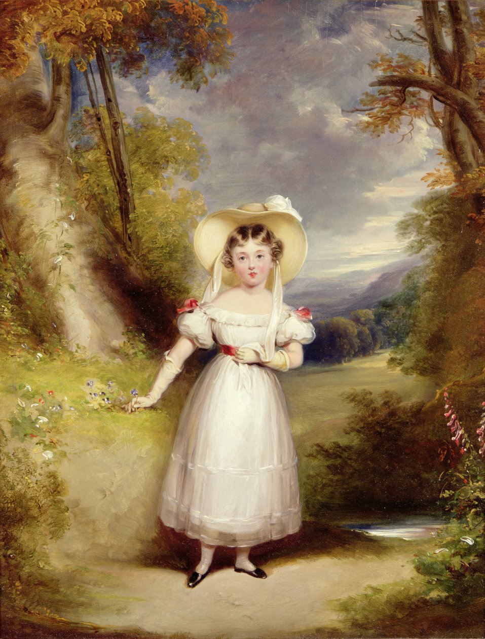 ビクトリア王女（後のビクトリア女王）、1828歳（パネル） 作： スティーブン・キャターソン・スミス