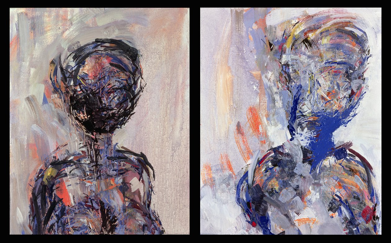 Iman and David Bowie、Diptych、2000（181145および181146も参照） 作： スティーブン・ファイナー