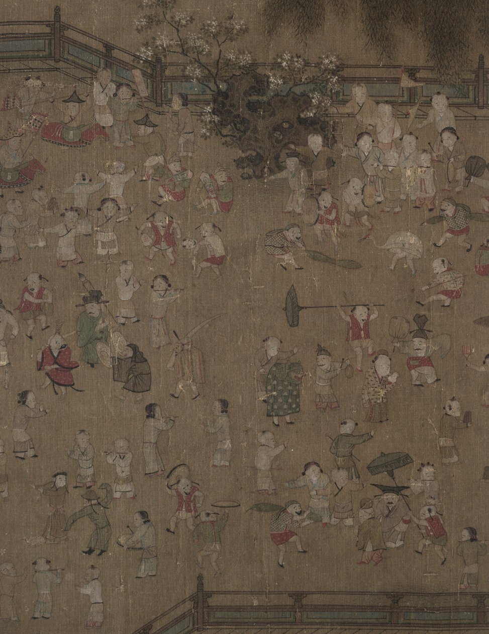 1100 年代から 1200 年代の 100 人の子供たちの遊び。 作： スーハンチェン