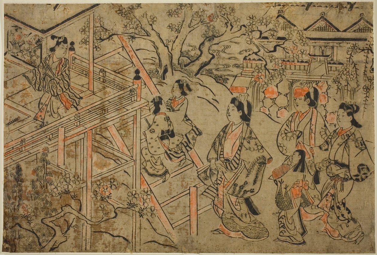 清水寺参拝 作： 杉村治兵衛