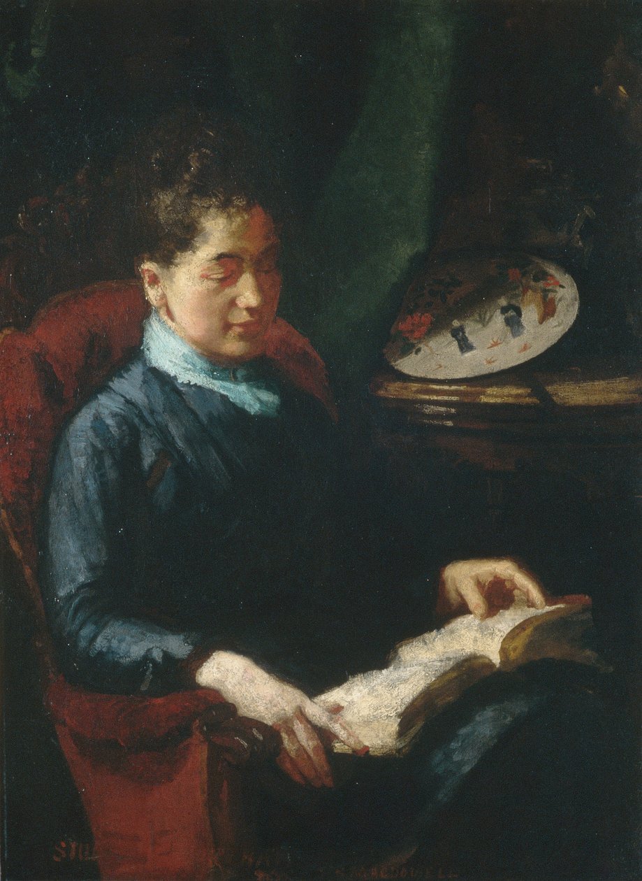 女性の読書、1879-84 作： スーザン・マクドウェル・イーキンズ