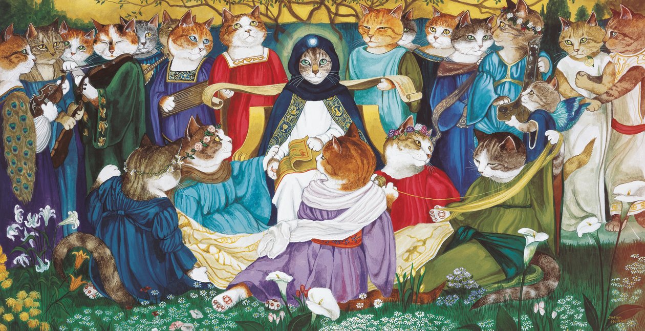 イラストは『Cats Galore』より！文化猫大全』（2015年刊） 作： スーザン・ハーバート
