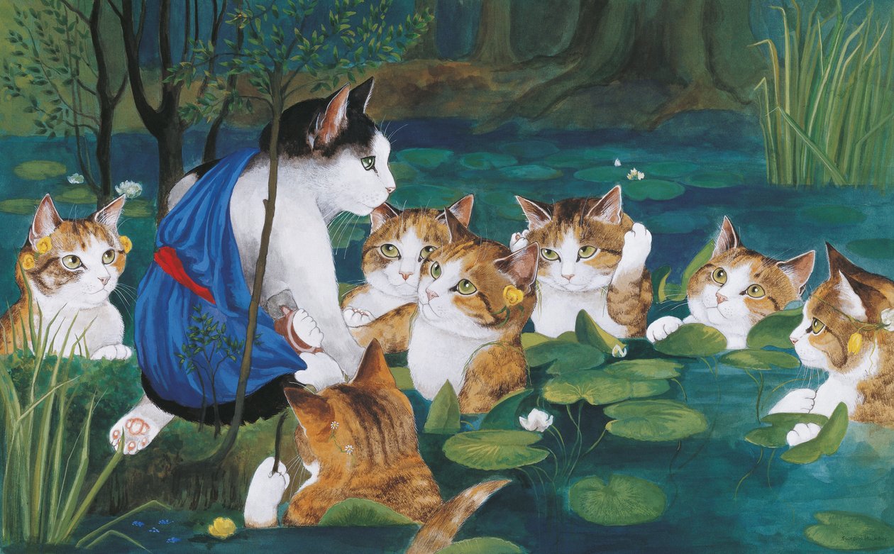 イラストは『Cats Galore』より！文化猫大全』（2015年刊） 作： スーザン・ハーバート