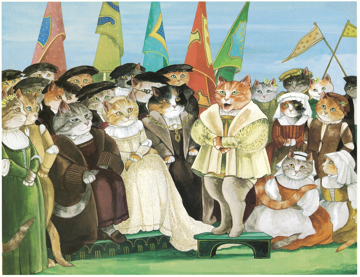 オペラ・キャッツ』（1997年刊）の挿絵 作： スーザン・ハーバート