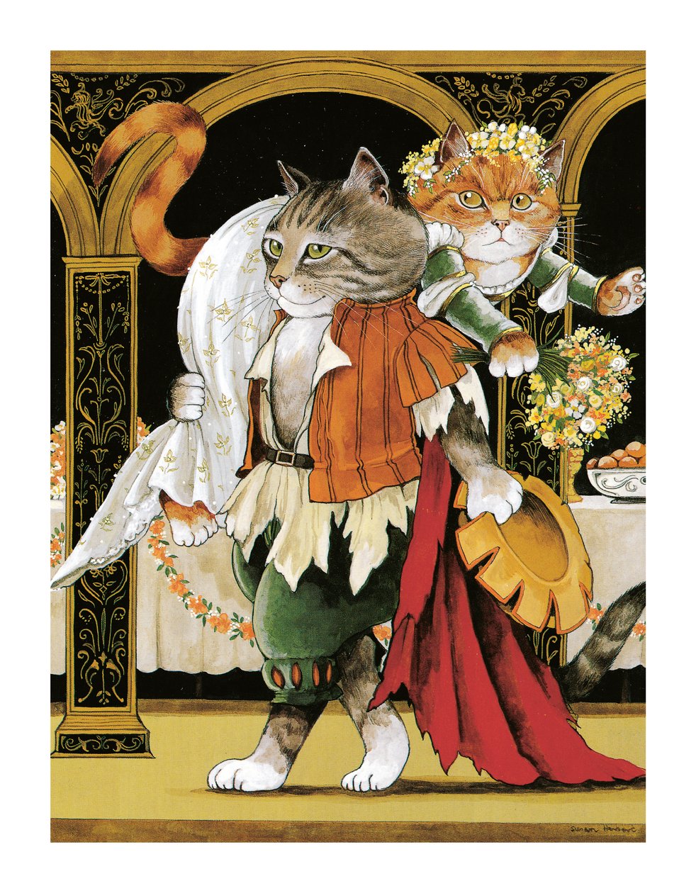 イラストは『Shakespeare Cats』より：ポスターブック（2016年出版） 作： スーザン・ハーバート