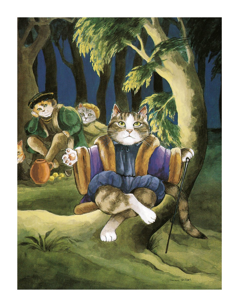 イラストは『Shakespeare Cats』より：ポスターブック（2016年出版） 作： スーザン・ハーバート
