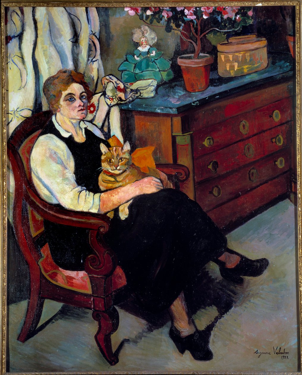 ミス・リリー・ウォルトン 絵画 マリー・クレメンティーヌ（Marie Clementine）・ヴァラドン（Suzanne Valadon）（1865-1938）の作品 作： スザンヌ・ヴァラドン