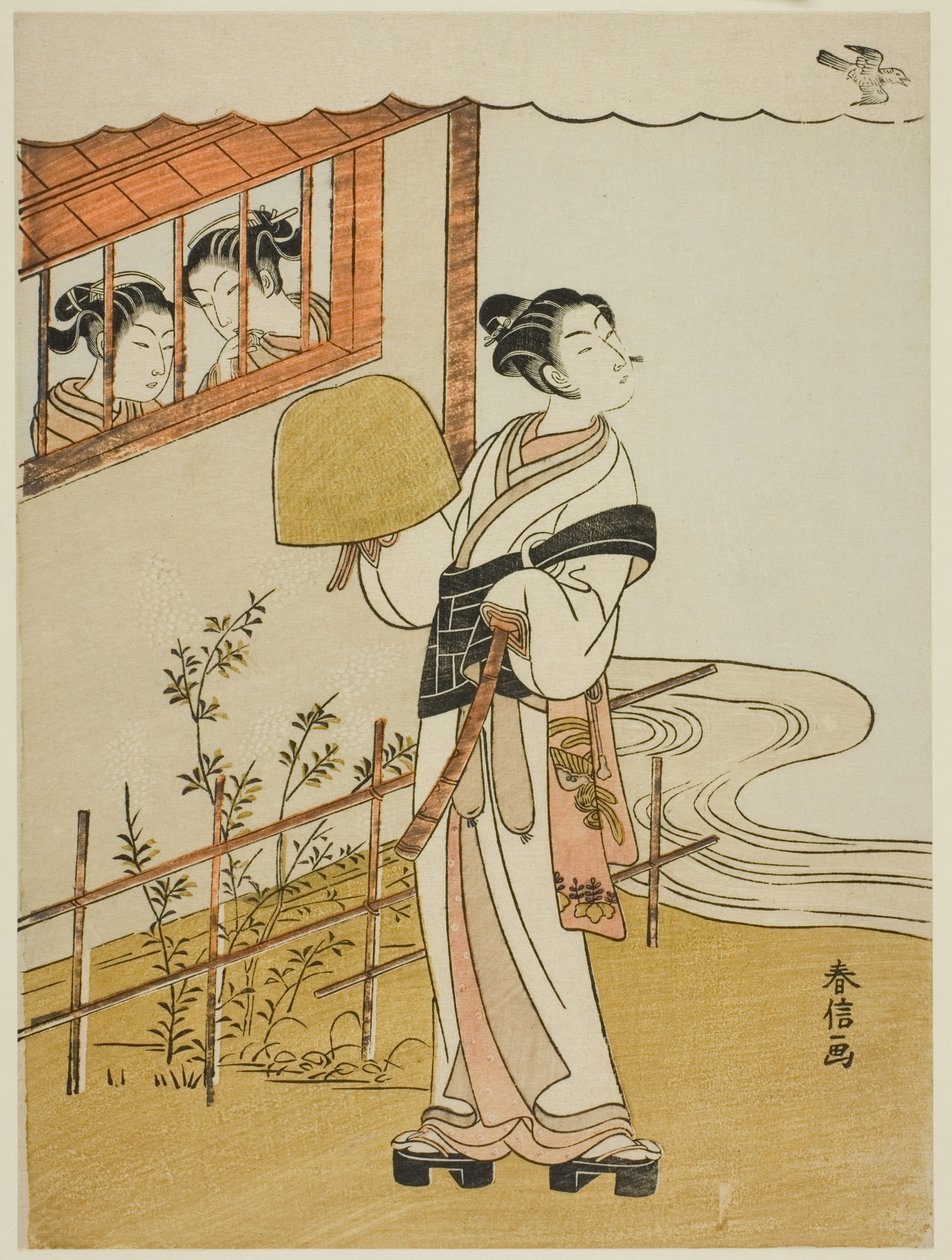 (複製) 四月 (卯月) 連載「風俗式歌仙」より 作： 鈴木春信