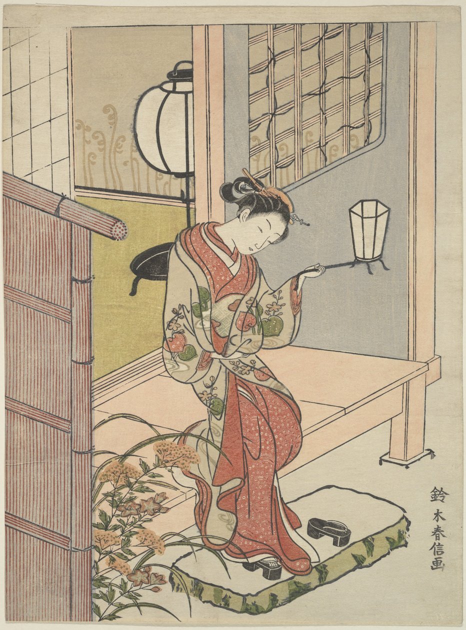 版画 作： 鈴木春信