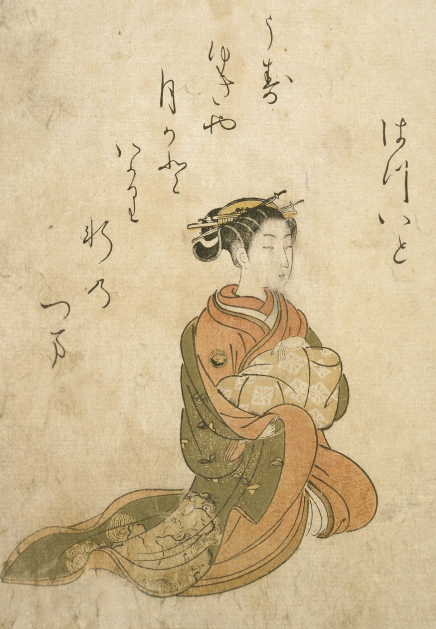 花魁初糸 作： 鈴木春信