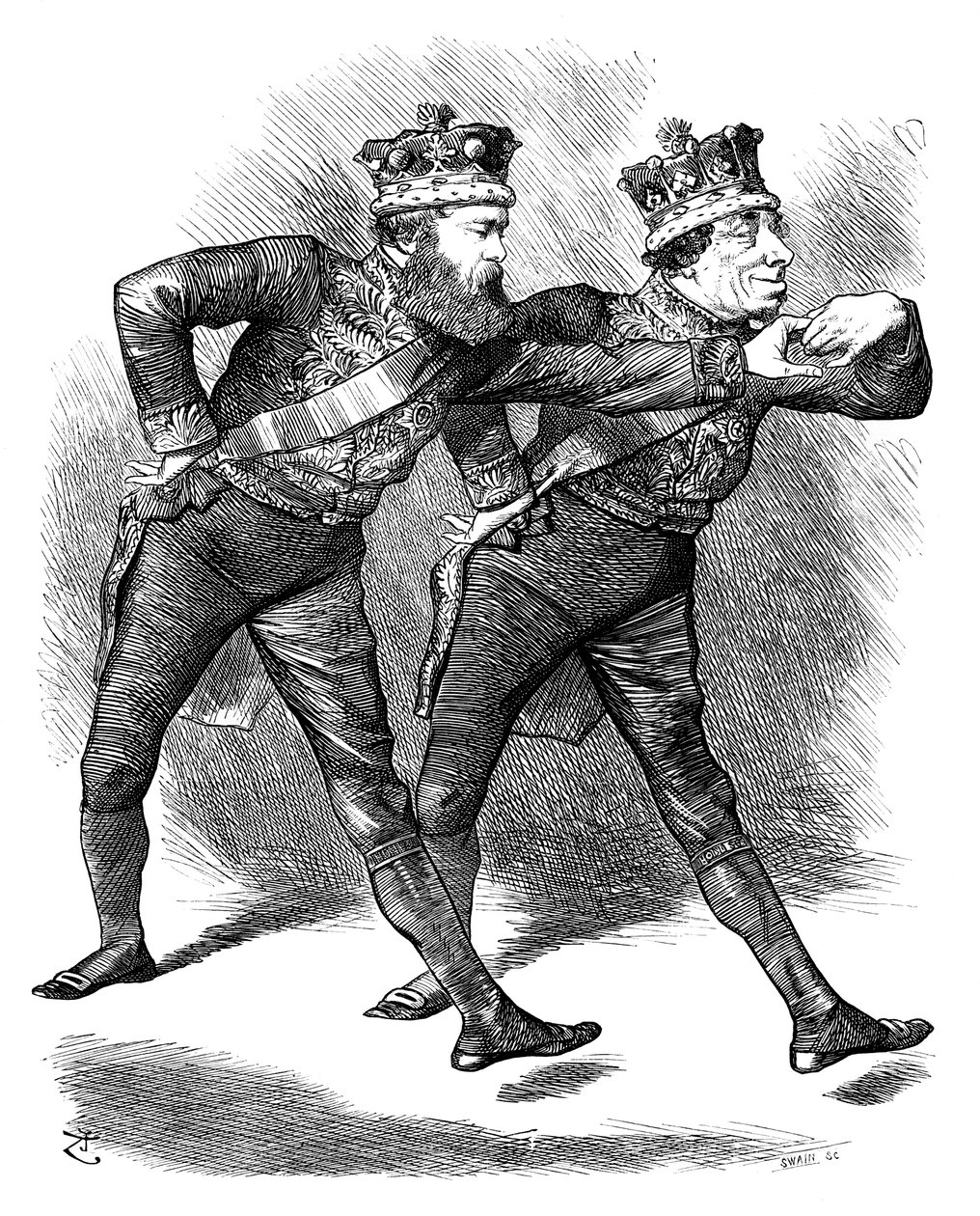 Pas De Deux！、1878年。 作： スウェイン