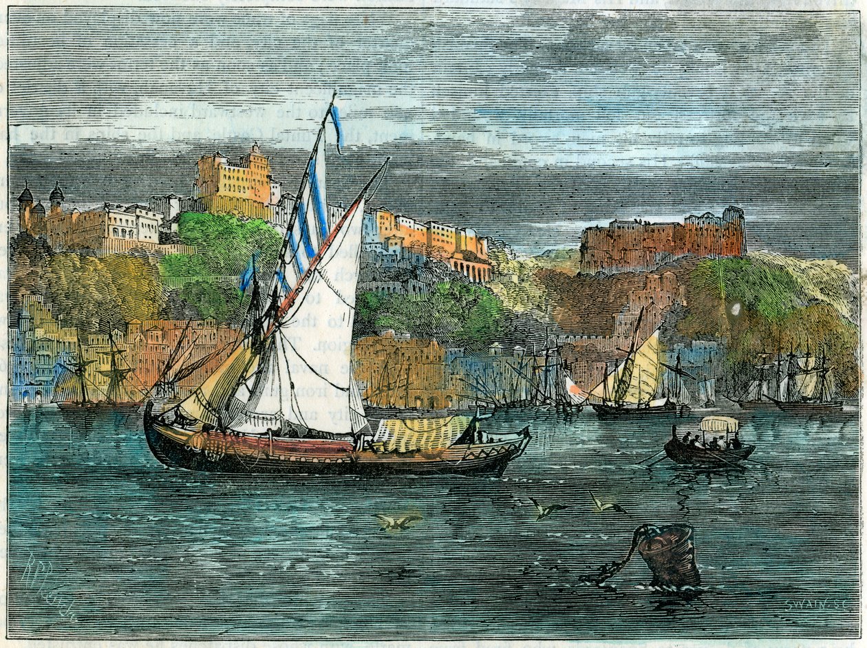 ポルト、ポルトガル、c1880のビュー 作： スウェイン