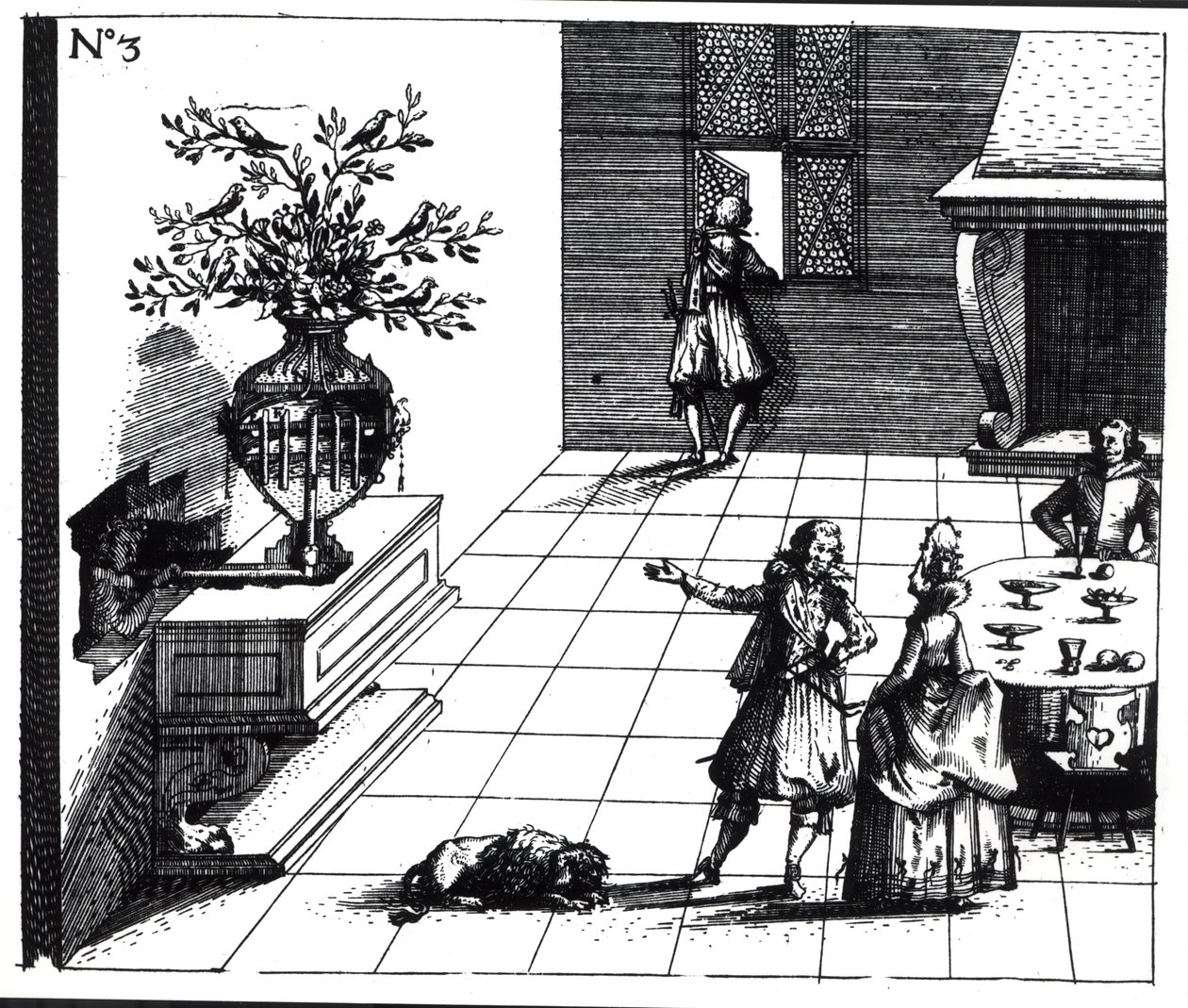 バードソングミュージカルツリー、1670年頃出版 作： スイスの学校