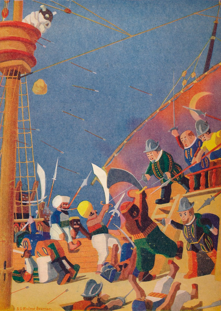「コルセアとの戦い」、1937 作： シドニージョージヒュームビーマン