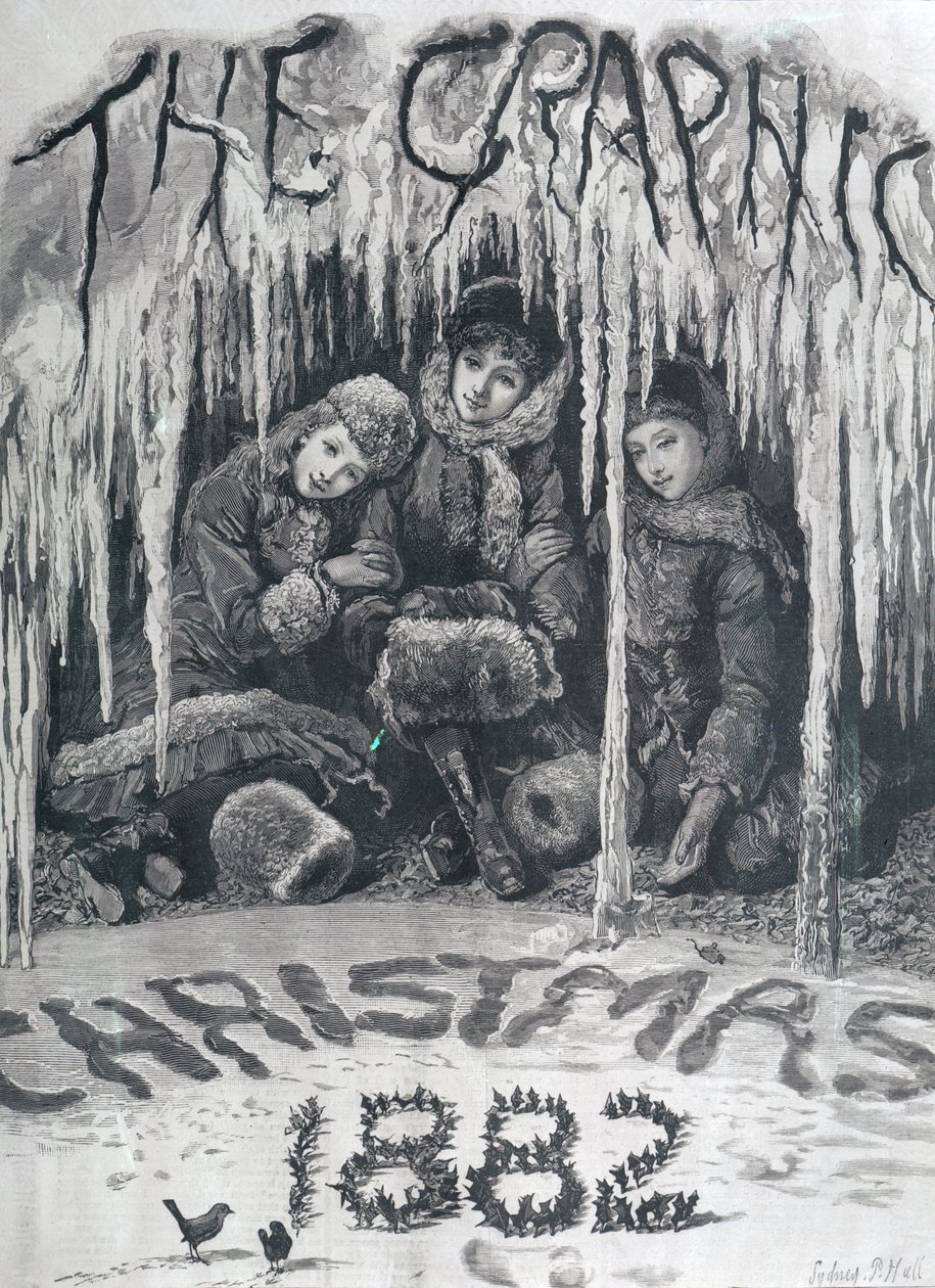 「グラフィック」の表紙、1882年のクリスマス 作： シドニープライアホール