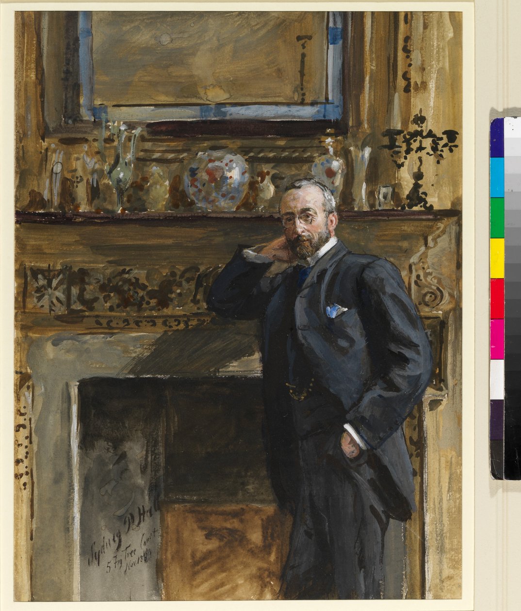 5フィグツリーコート、1890年のインテリアの紳士 作： シドニープライアホール