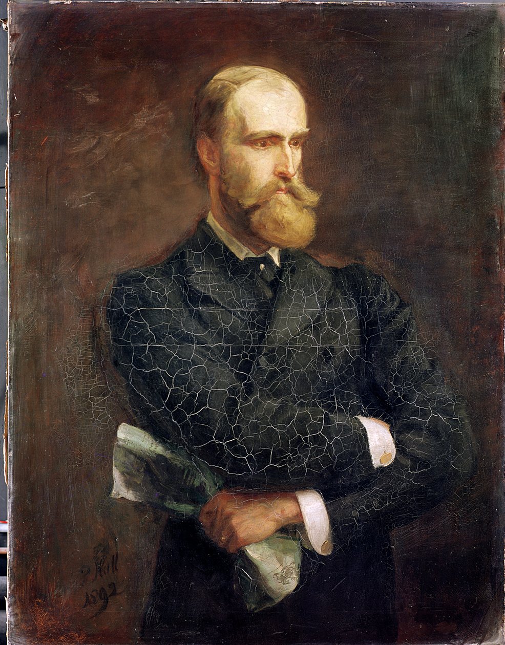 チャールズ・スチュワート・パーネルの肖像（1846-91）1892 作： シドニープライアホール