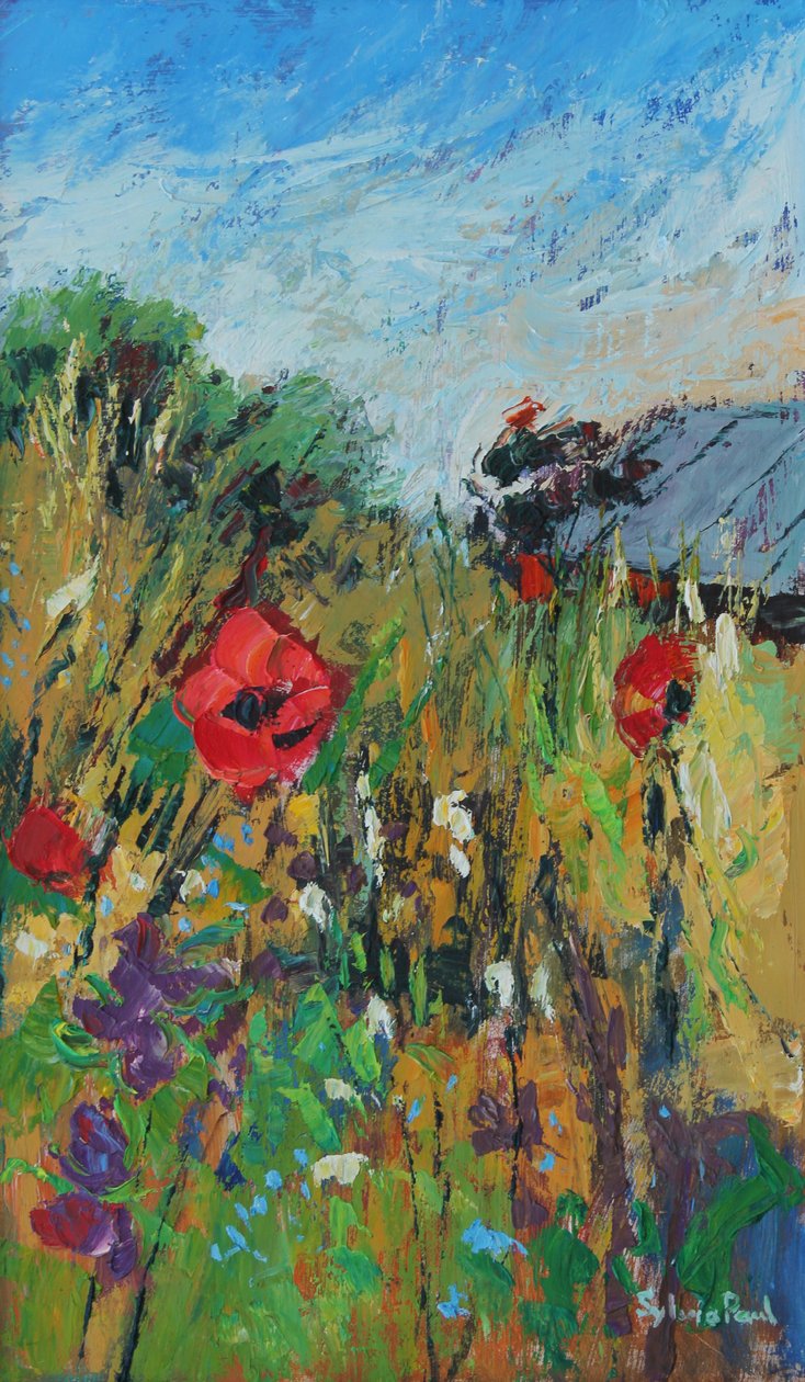 Meadow Flowers、2012年、船内油 作： シルビアポール