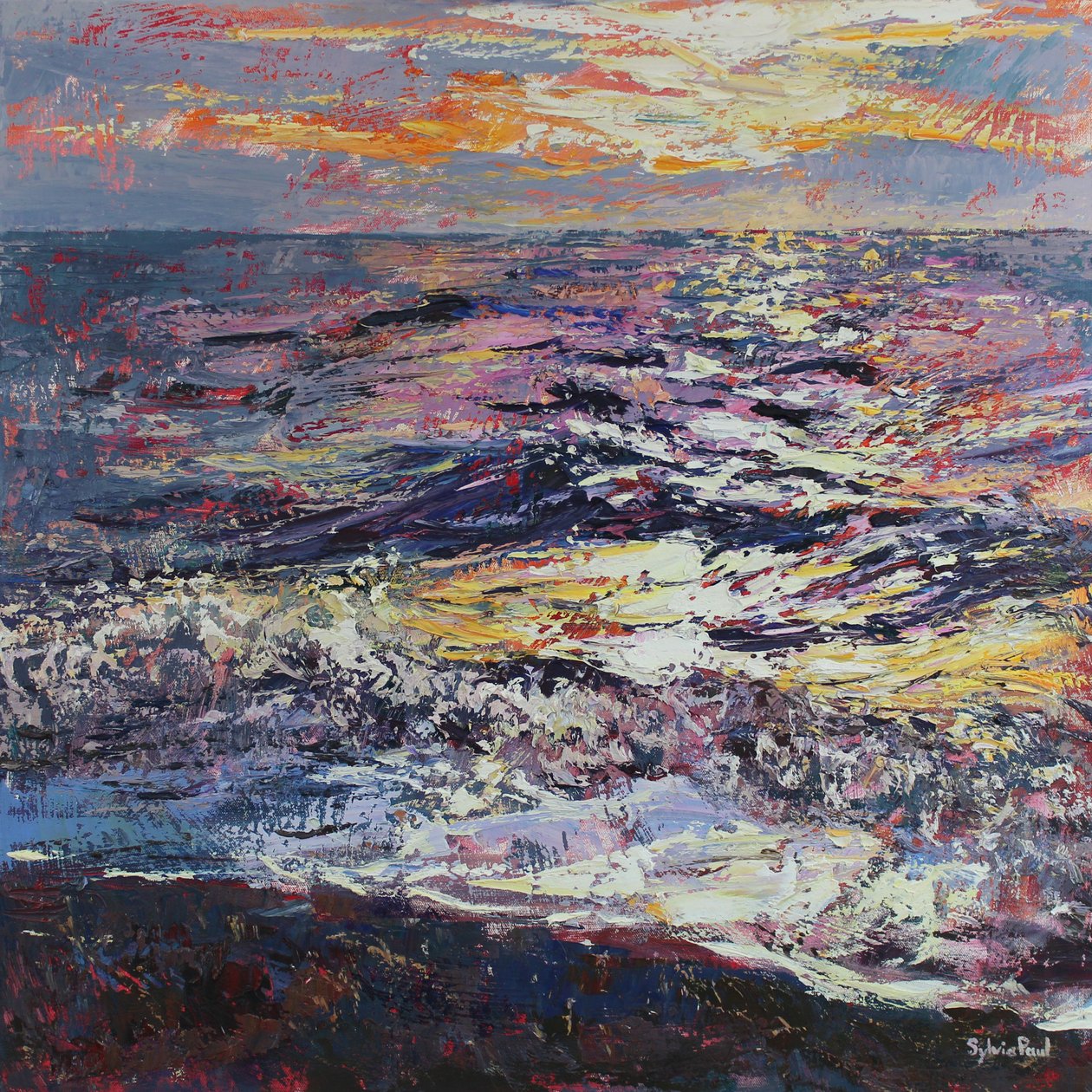 Peinture ホビー・楽器・アート 絵画 油彩画 P30号【春の夜明け