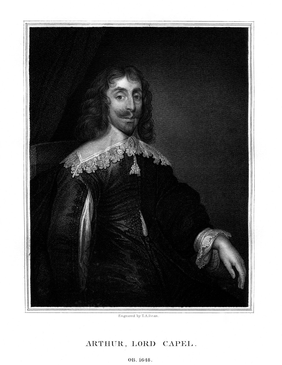 アーサー・カペル、第1男爵カペル、イギリス王政、1825年。 作： TAディーン