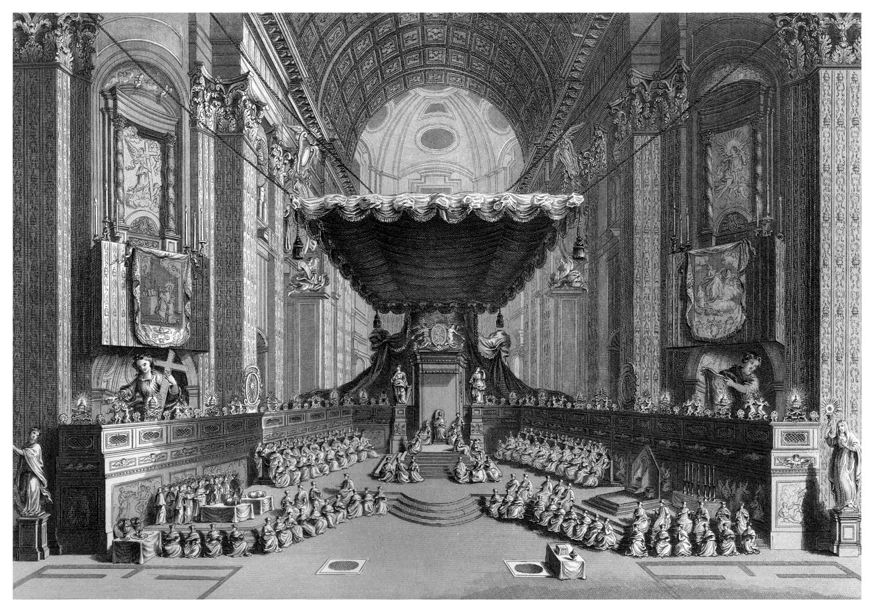 聖ペテロ教会、ローマの聖人の聖典。 作： T.ブラウン