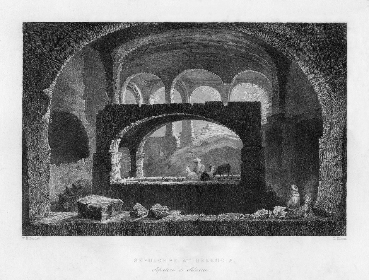 1841年、メソポタミアイラクイランのセレウシアにある墓碑。 作： Tディクソン