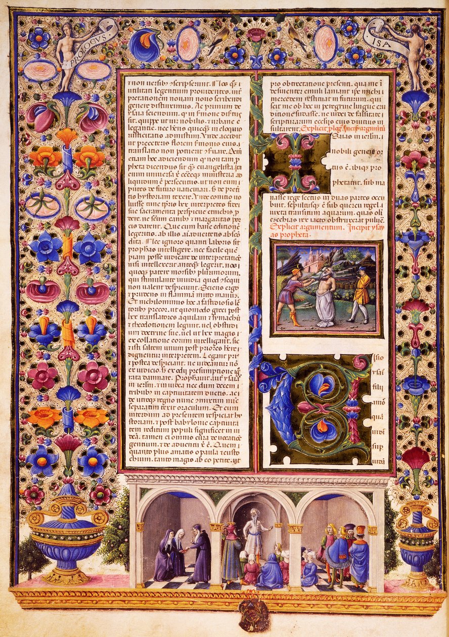 Taddeo Crivelli (1425-1479) などによって照らされた Borso d