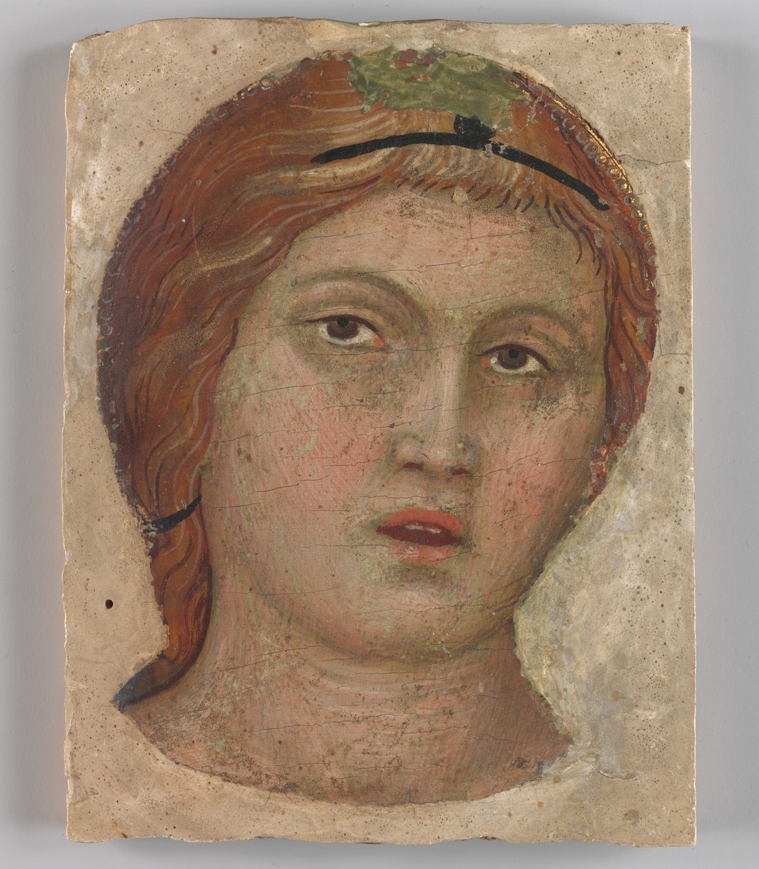 フルフェイスの天使の頭、カリフォルニア州。 1397年。 作： タッデオ ディ バルトロ