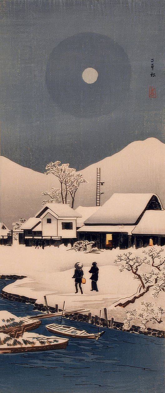 二本松の雪 作： 高橋裕明