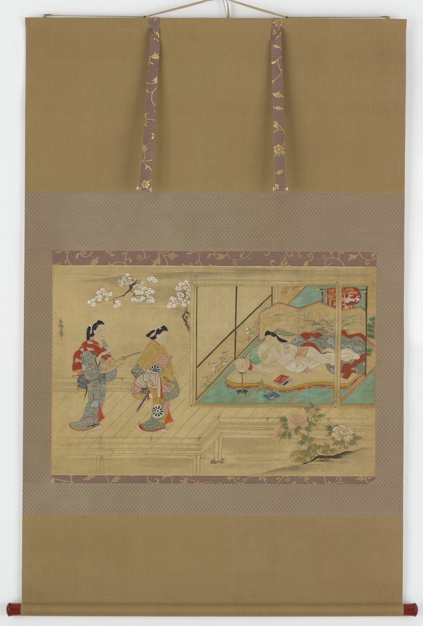 参拝者に寄り添う美しさ、江戸時代、17世紀後半～18世紀前半。 作： 田村水尾
