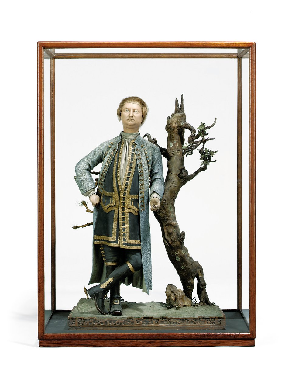 デイヴィッド・ギャリック、1770年頃（セラミック）として伝統的に識別されている塗装粘土の図 作： タンチェクワタンチェクワ