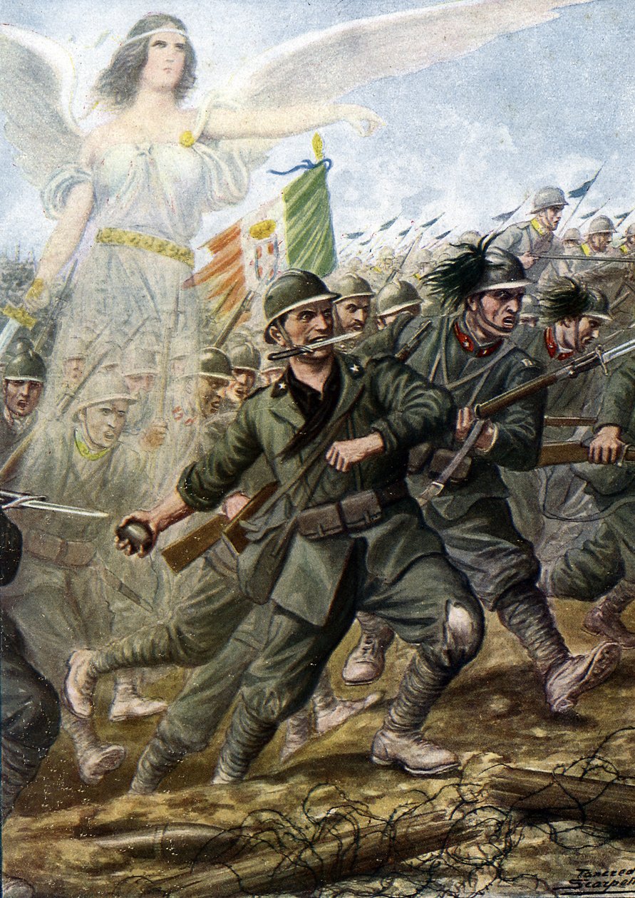 第一次世界大戦: "" 1918 年 6 月のピアーヴェの攻撃"" オーストリア ・ ハンガリー軍の最後の攻撃と大きな敗北 - (第一次世界大戦: ピアヴェ川の戦いまたは至点の戦いまたは 6 月中旬の戦いまたは 1918 年 6 月のピアヴェ川 作： タンクレディ・スカルペリ