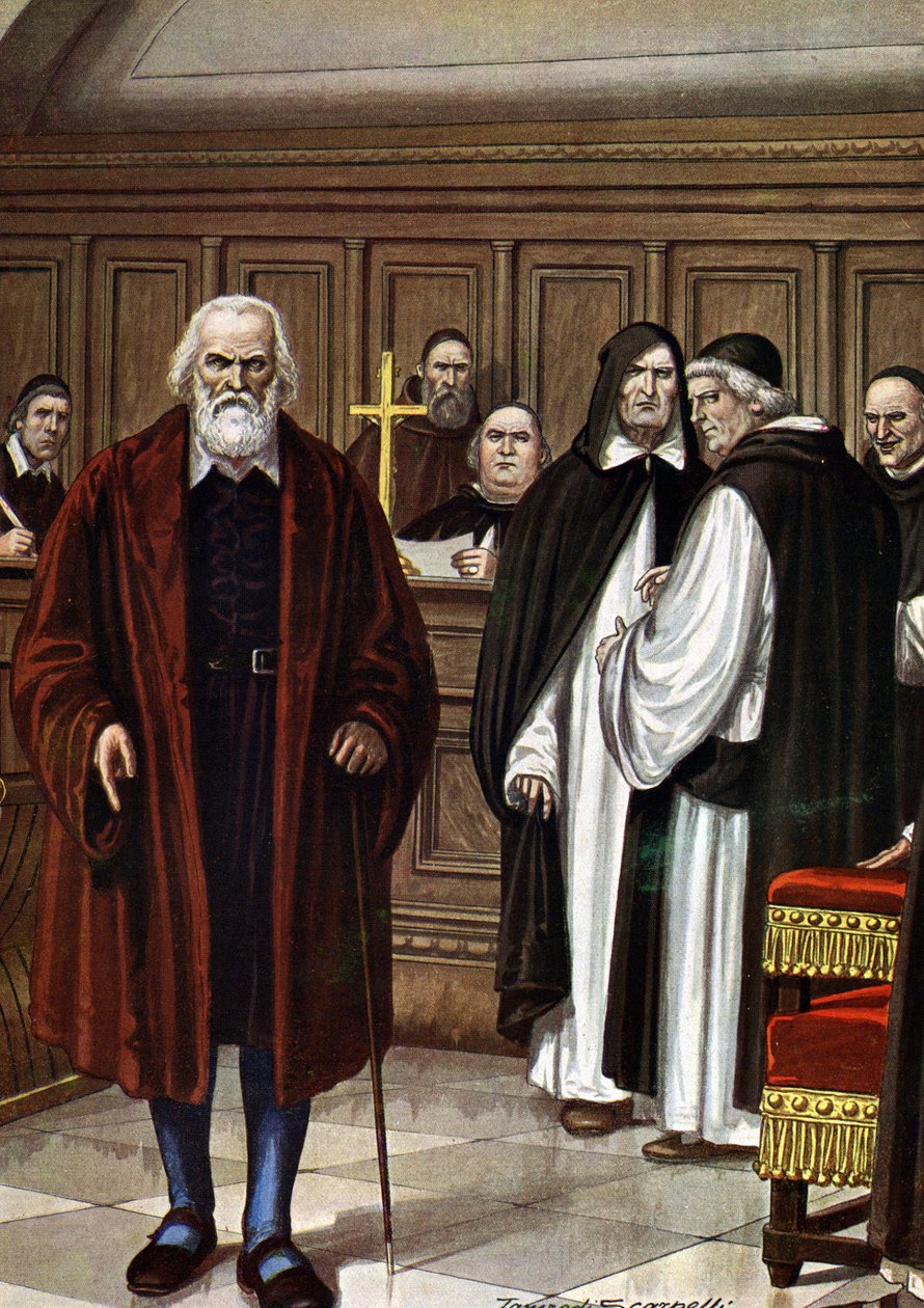 Galilee and the Inquisition: "" E pure so muove! "" (それでも動くというのは、イタリアの数学者、物理学者、哲学者であるガリレオが異端審問の前に言ったと言われているフレーズです (それでも動くというのは、以前に言われたと言われているフレーズです 作： タンクレディ・スカルペリ