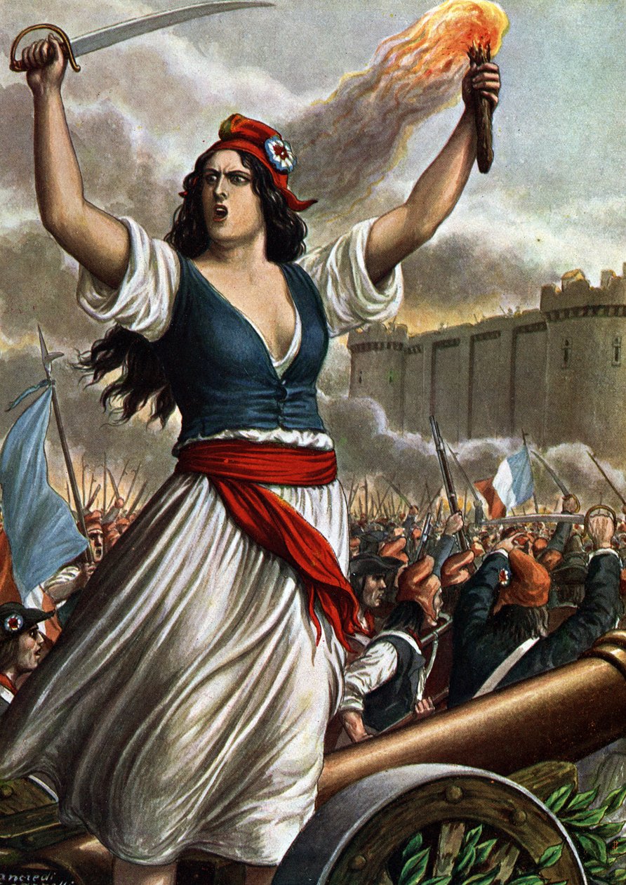 1789 年のフランス革命: 7 月 14 日のバスティーユ襲撃 作： タンクレディ・スカルペリ