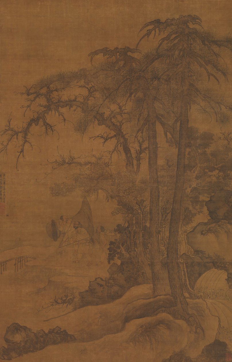 1342 年の漁師の帰還。 作： タンディ