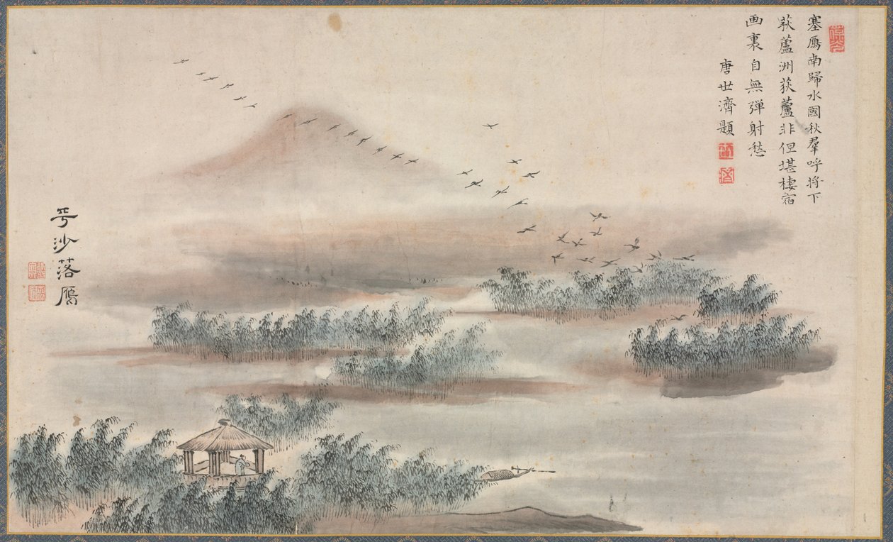 蕭河八景の一つ、1788年。 作： 谷束