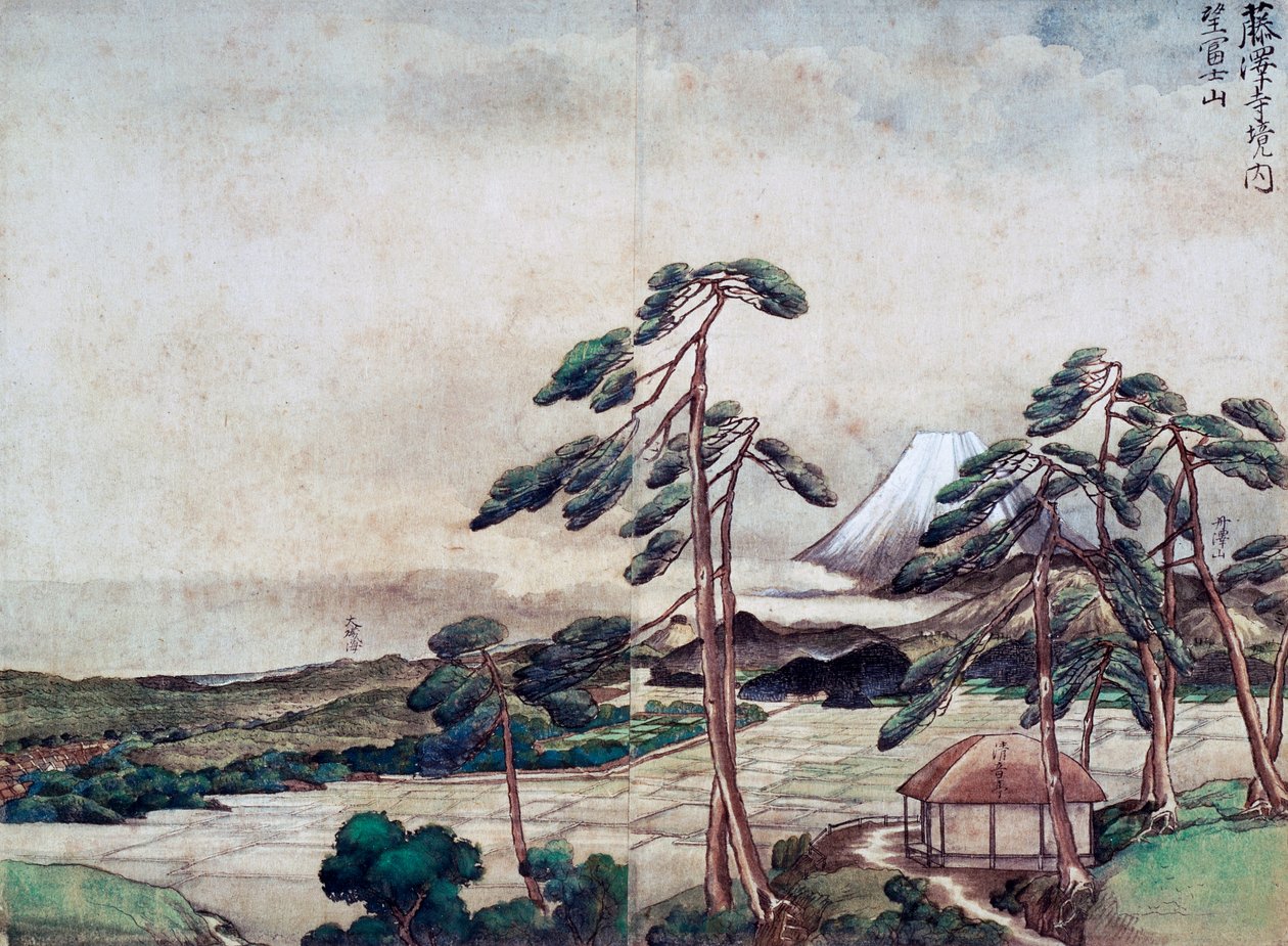 神奈川海岸の眺め 作： 谷文晁