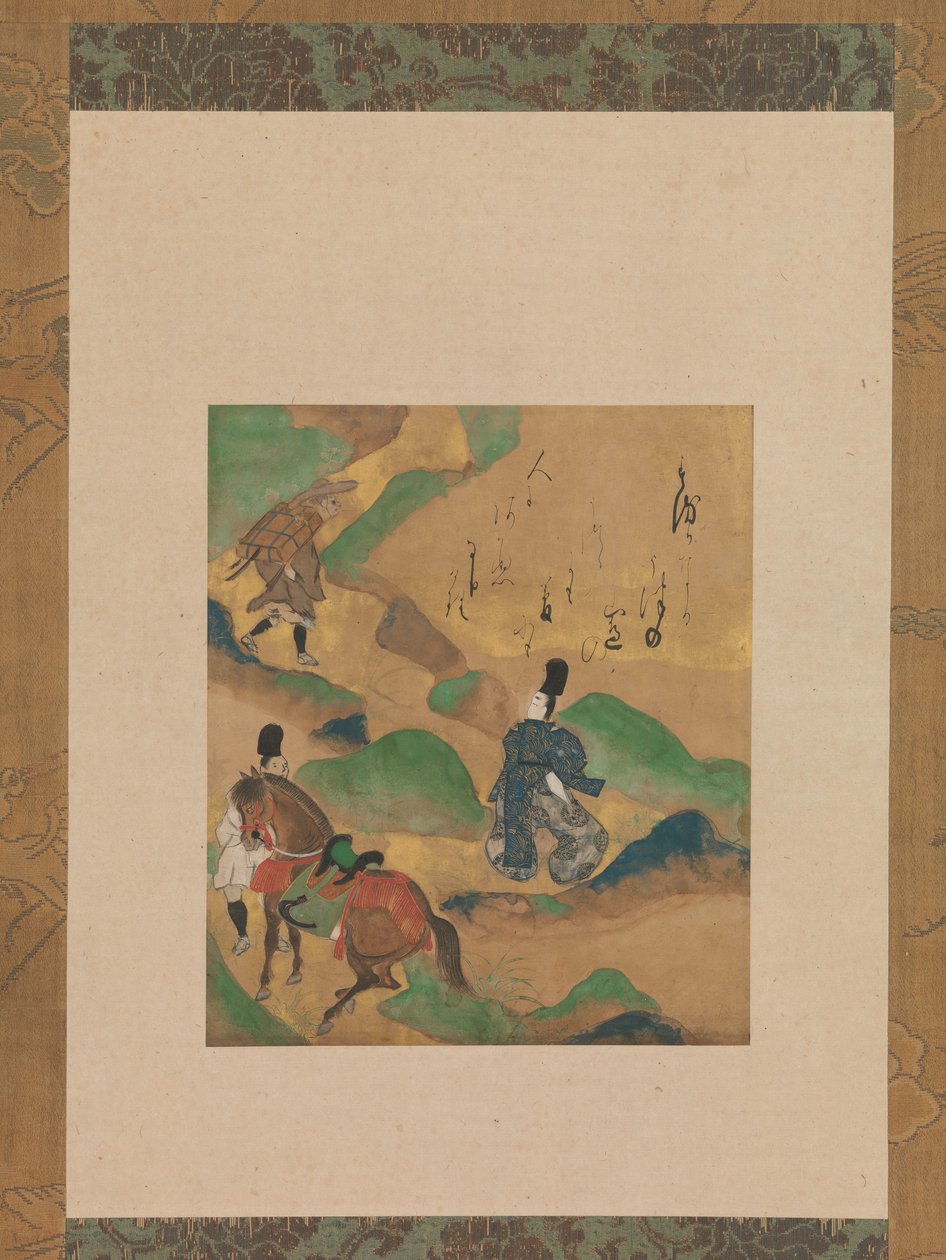 伊勢物語伊勢物語宇津山宇津の山1634年。 作： 俵屋宗達
