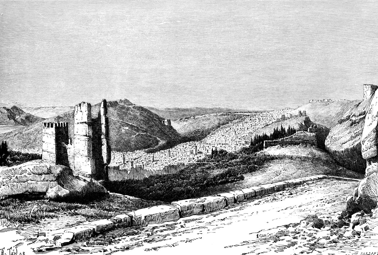 フェズ、モロッコ、1895年。 作： テイラー