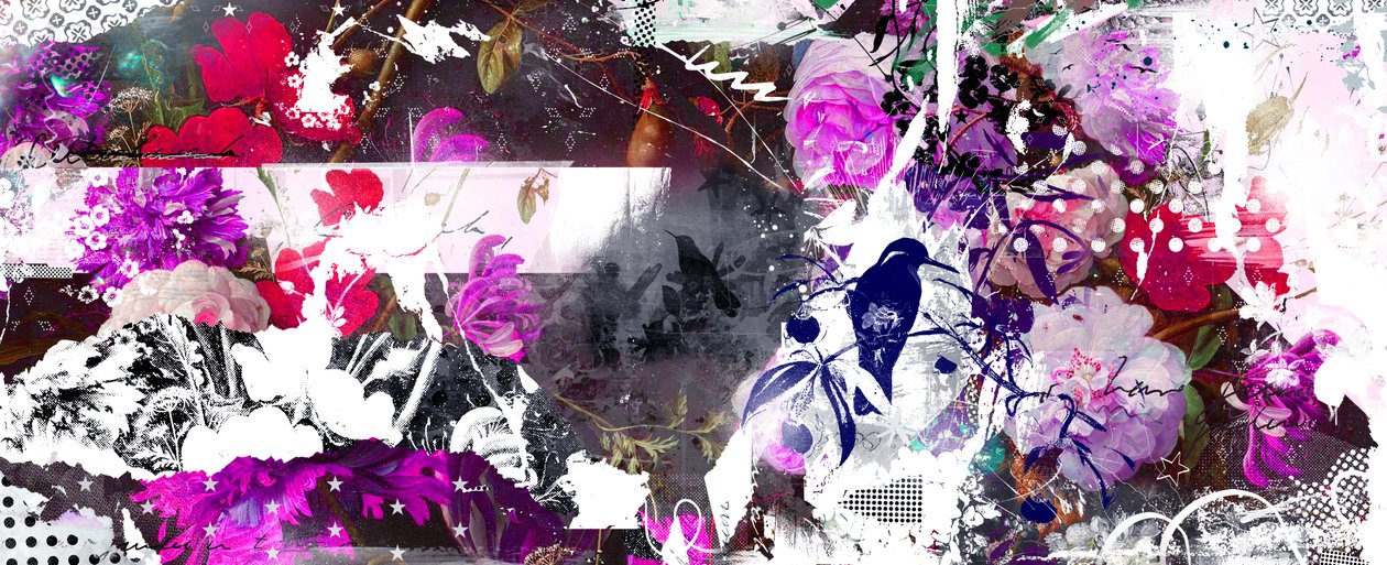 Abloom、2015年（キャンバスにミクストメディア） 作： Teis Albers