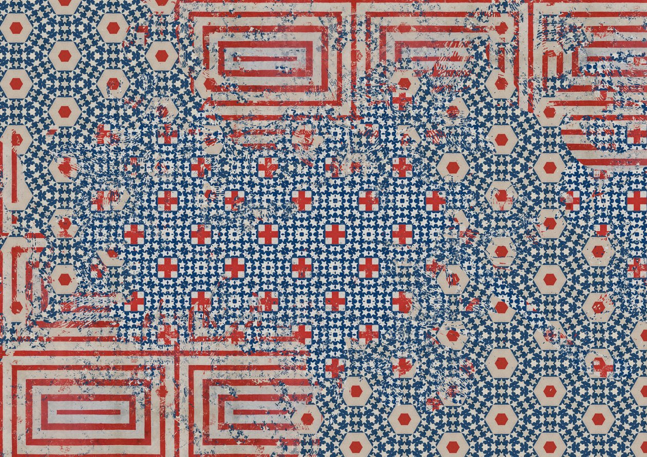 Bandeira Abstrata, 2014 (Colagem sobre tela) 作： Teis Albers