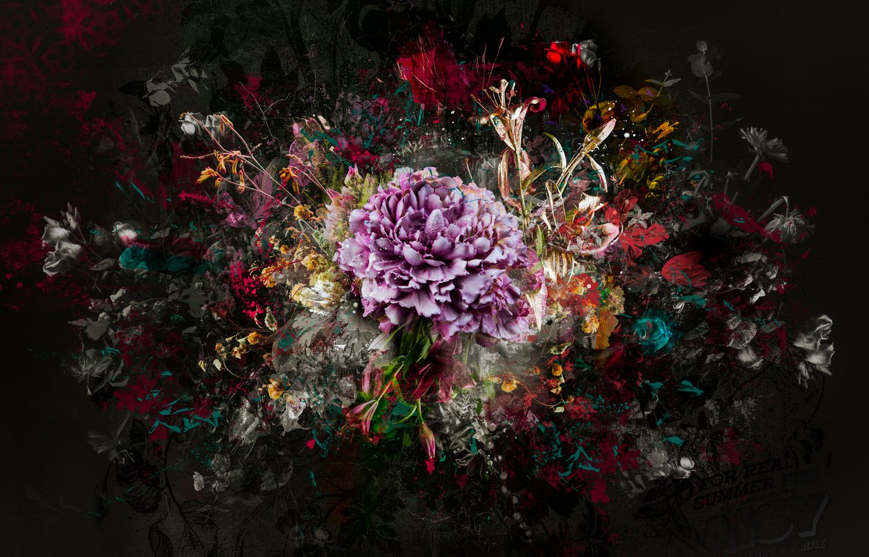 BOUQUET XXVII、2019年（キャンバスにミクストメディア） 作： Teis Albers