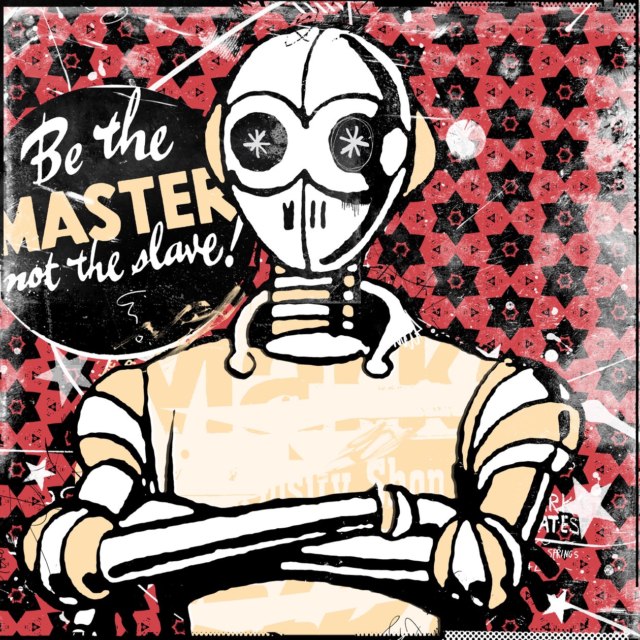 Be the master, 2015 (キャンバスにコラージュ) 作： Teis Albers