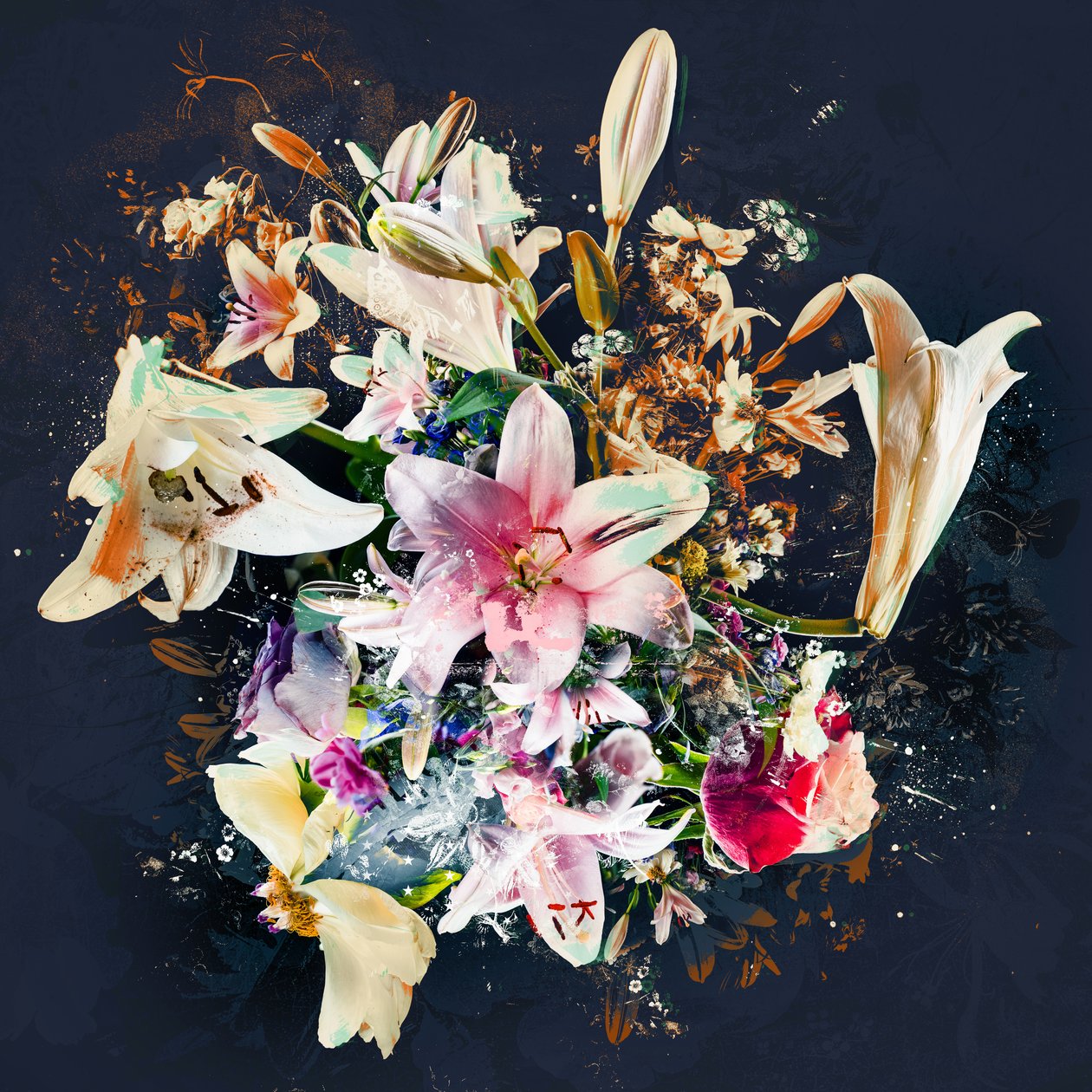 Bouquet VIII、2018年（キャンバスにミクストメディア） 作： Teis Albers