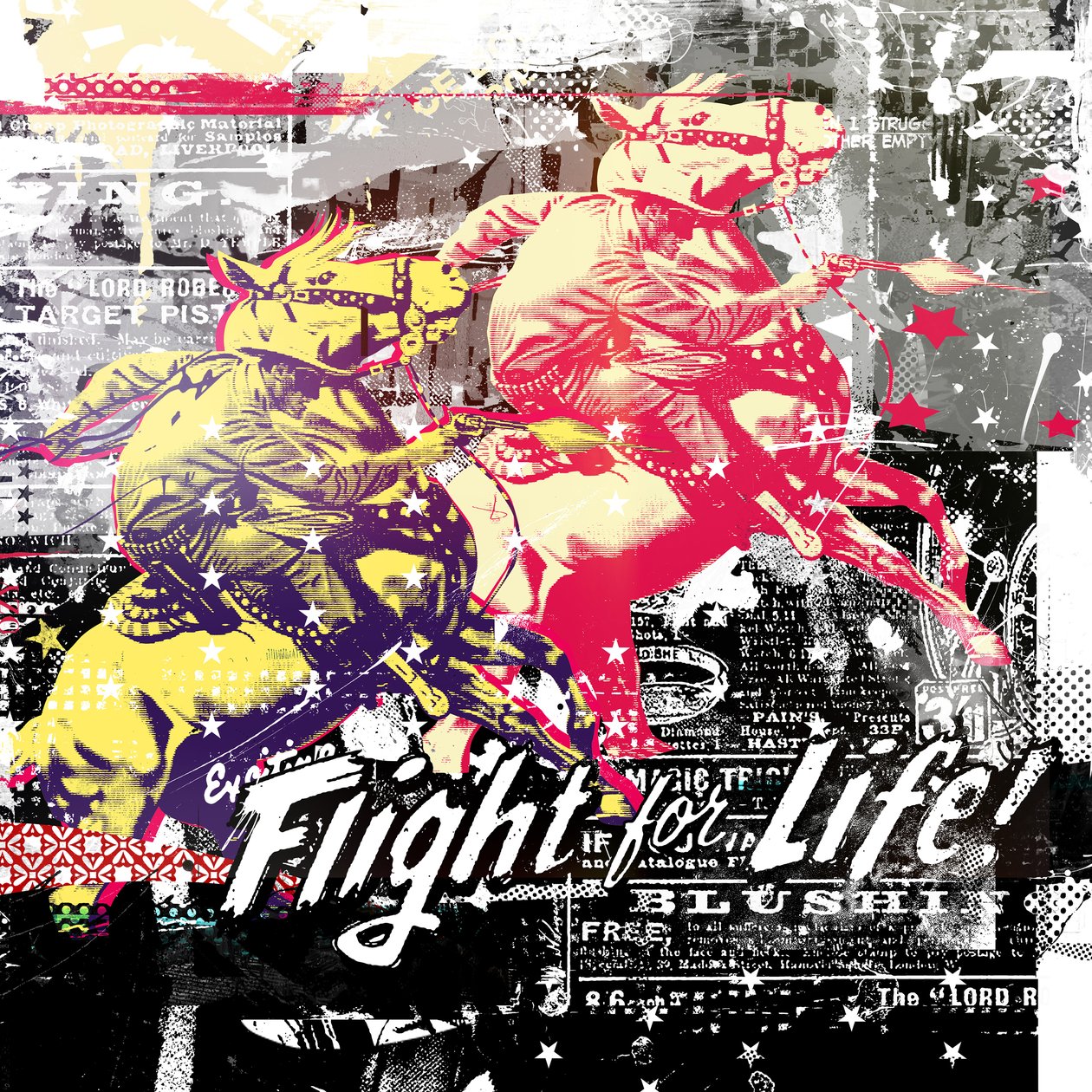 Flight for Life!、2015年（キャンバスにミクストメディア） 作： Teis Albers
