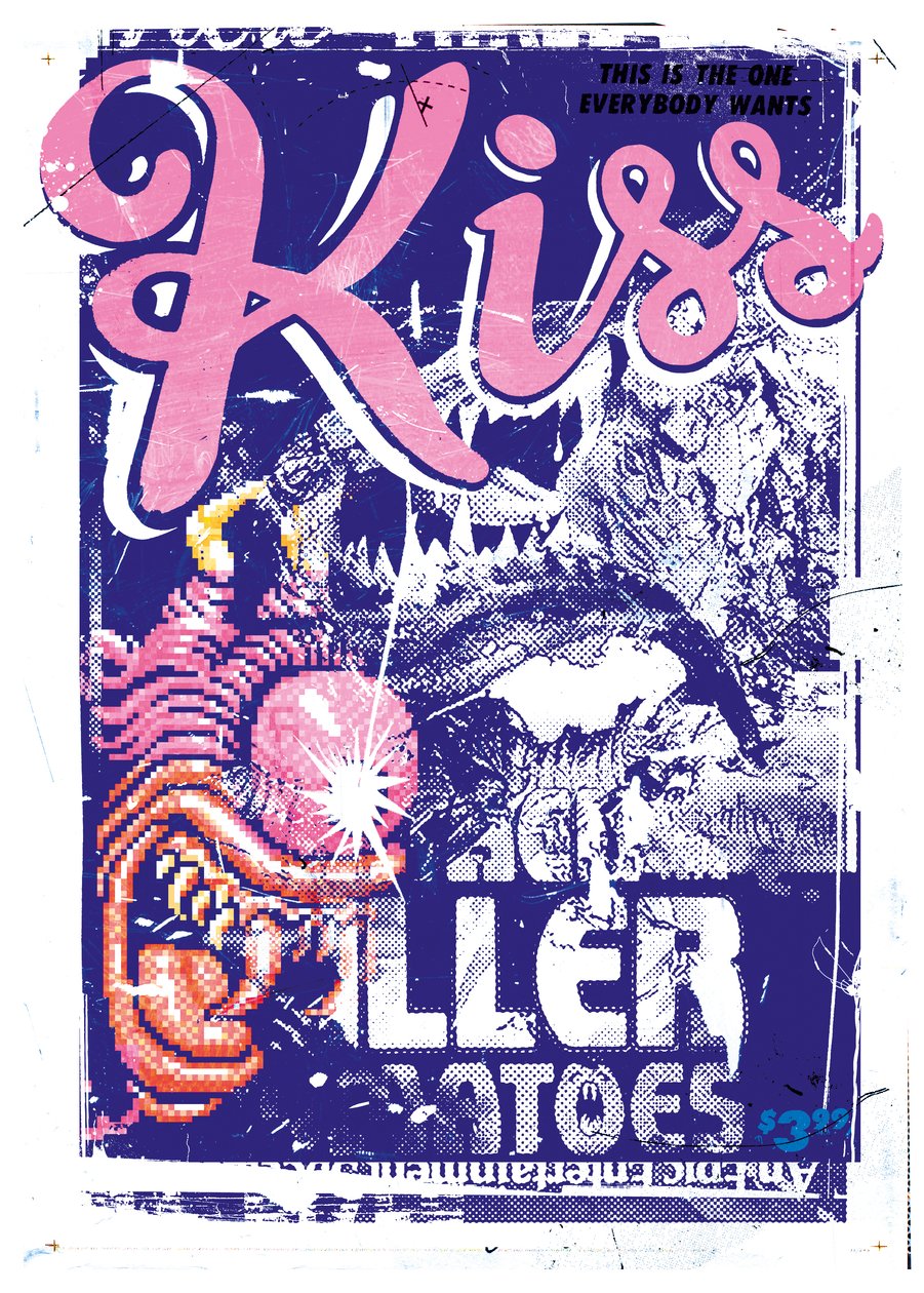 キスキラー、2015年（キャンバスにコラージュ） 作： Teis Albers