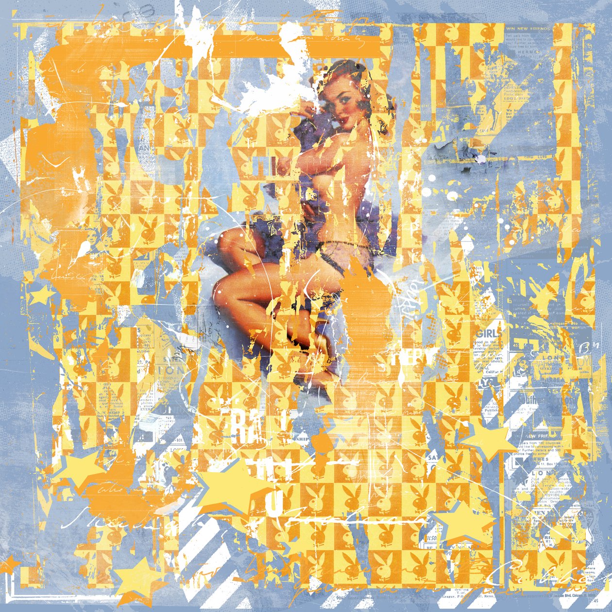 Pin up II、2015年（キャンバスにコラージュ） 作： Teis Albers