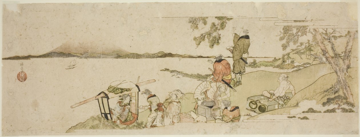ルート上の富士山を見る（道中富士を望む） 作： 北馬帝西