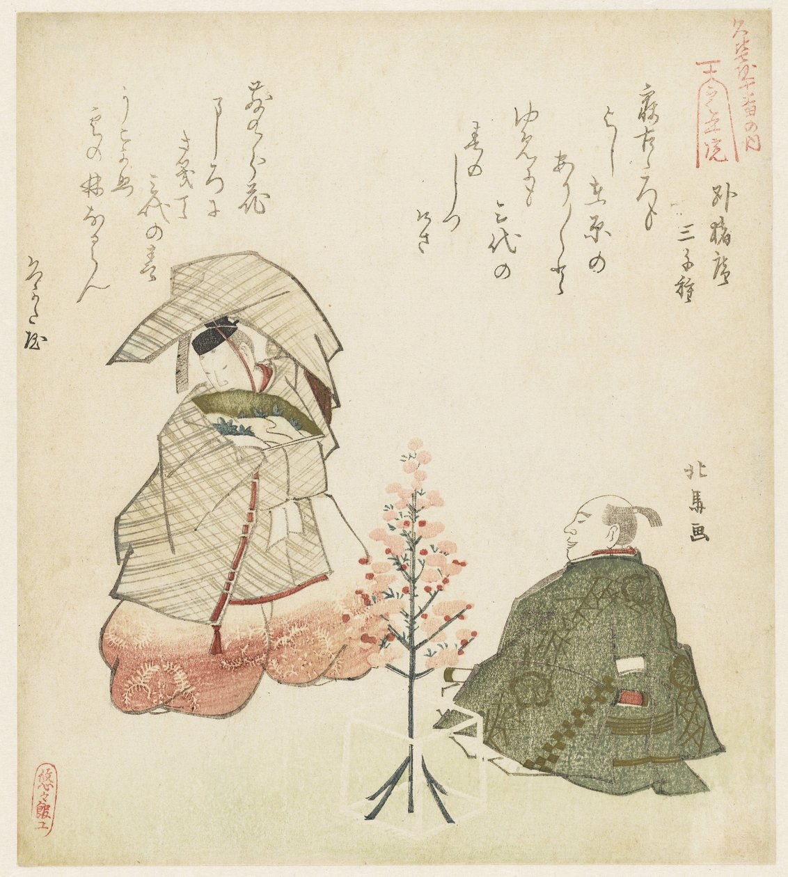 能楽の一場面 ウリン寺院 (オブジェクトのタイトル) 作： 北馬帝西